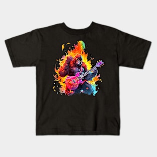 gorilla guitarist Kids T-Shirt